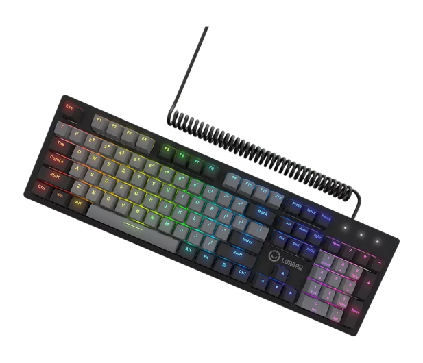 Lorgar Azar 514 RGB Czarna LRG-GK514B-US - 1326961 - zdjęcie 3